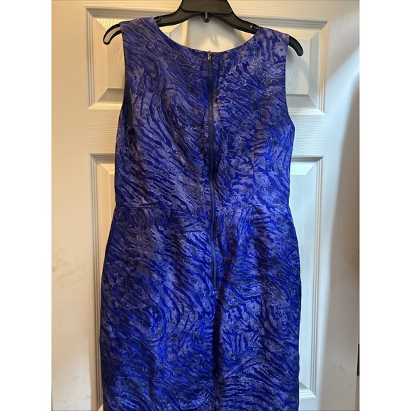 Banana Republic linen Dress Blue And Black Size 12 SHIPS IN 24HRS - Picture 6 of 9